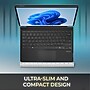 Adesso Aluminum 12.9" Portable Bluetooth Keyboard Case for Surface Pro, Black (WKB-7030)~#|#~D02C4FA5-DBBA-4960-9F6900576892ABA3_sc7