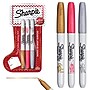 Sharpie Permanent Markers, Fine Point, Metallic, 3/Pack (2237104)~#|#~D02CC7D8-6110-49E9-A8EDD07B24E7B396_sc7