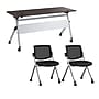 Bush Business Furniture Envision 60"W Foldable Training Room Table with 2 Chairs, Storm Gray (NVS007SG)~#|#~D02D7F35-D356-40A5-8709F53E6FD2FC34_sc7