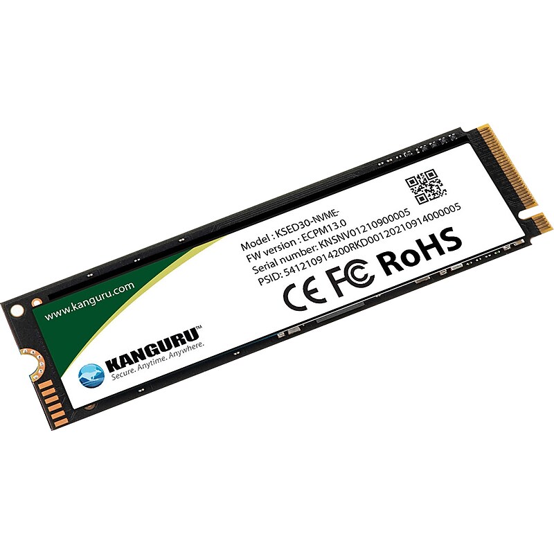 Kanguru Defender Opal SED30 4TB M.2 PCI Express Internal Solid State Drive, 3D-NAND (KSED30-NVME-4T) image 1
