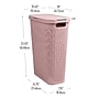 Mind Reader 10.57-Gallon Laundry Hamper with Lid, Plastic, Pink (40HAMP-PNK)~#|#~D03178F2-6B3A-4366-A320D8F2C5AD6451_sc7