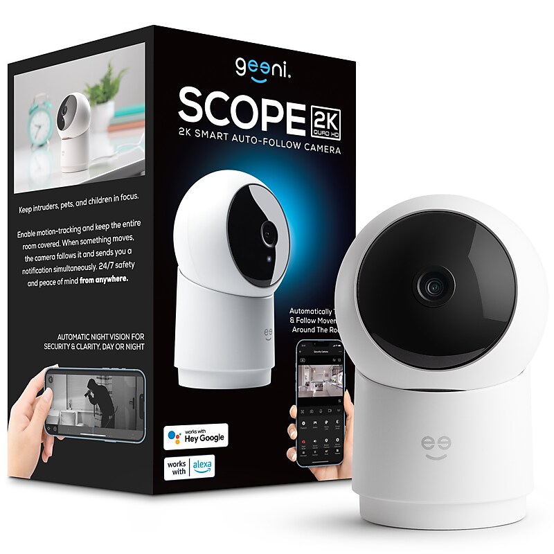 GEENI Scope 2K Smart Auto-Follow Camera, White (GN-CW068-199) image 1