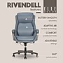 Elle Decor Rivendell AIR Lumbar Ergonomic Vegan Leather Swivel Executive Chair, Blue (60124-BLU)~#|#~D0375C42-CE44-4860-8857F03DEDDACF87_sc7