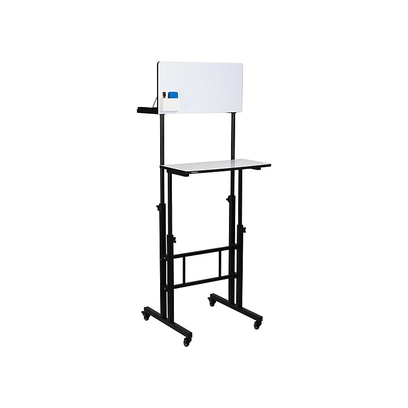 Mind Reader 21"W Adjustable Standing Whiteboard Desk, Black (SDWBOARD-BLK) image 1