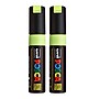POSCA Water Based Paint Markers, Broad Chisel Tip, Fluorescent Yellow, 2/Bundle (UBCPC8KFYELLOW-2)~#|#~D03984F0-7DDC-4DDB-9E0F2E3D7DFD7020_sc7
