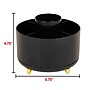 Staples 5-Compartment Rotating Plastic Desk Organizer, Black (ST63869)~#|#~D03C943E-65F0-404E-BF042B0C6ED32BBF_sc7