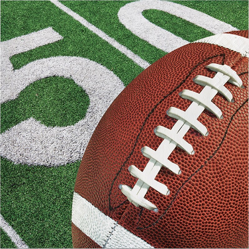 Creative Converting Football Party Paper Napkins, 192/Pack (331931) image 1