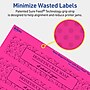 Avery Laser/Inkjet Rectangle Multipurpose Labels, 1.5" x 7.5", Neon Magenta, 50/Pack (94231)~#|#~D04345A8-CA1E-46E2-80774F531F1F666F_sc7