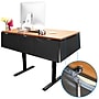 Mount-It! 15"H x 42"W Under Desk Privacy Panel with Mesh Storage Pockets, Black (MI-7250)~#|#~D046D0A1-5CBB-42D6-9569C90BE96CB84A_sc7
