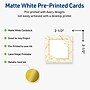 Avery Gold Florals Matte Blank Card, White, 90/Pack (S00-EW3)~#|#~D046FA5C-0E35-4668-BB3DF7A94CDDDF25_sc7