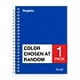 Staples® 1-Subject Professional Notebook, 4.5" x 5.5", College Ruled, 200 Sheets, Color chosen at random (12891-CC)~#|#~D04A0060-FDC8-45EE-A4F6E81F393476AF_sc7