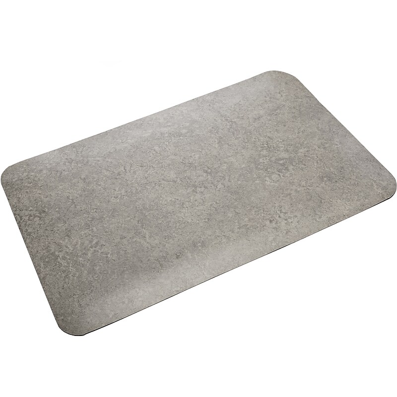 Crown Mats Workers-Delight Slate Anti-Fatigue Mat, 24" x 36", Light Gray (WX 1223LG) image 1