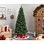 Nearly Natural 8-ft Wisconsin Slim Snow Tip Pine Artificial Christmas Tree with 600 Clear LED Lights (T3050)~#|#~D04EF860-7411-49FF-862F63848131195B_sc7
