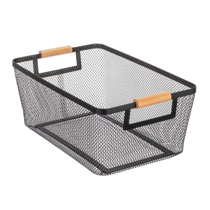 mDesign Steel Organizer, Matte Black (24357W) image 1