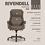 Elle Decor Rivendell AIR Lumbar Ergonomic Vegan Leather Swivel Executive Chair, Mocha Brown (60124-MBRN)~#|#~D0595023-FCED-469F-AAB2D92B86CAC791_sc7