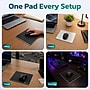 Purely MP93 PU Leather Mouse Pad with Anti-Slip Aluminum Alloy Base, Black (PCCMP93BK)~#|#~D05A3B88-1B01-43DC-85892AEAC6EB3EE0_sc7