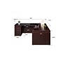 Boss Office Products 71"W L-Shaped Executive Corner Desk with Box/Box/File Storage Pedestal, Mahogany (GROUPA10-M)~#|#~D0697283-7F26-4B57-BFEBE798E69FF73A_sc7