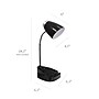 Simple Designs Organizer LED Desk Lamp, 18.50", with iPad Tablet Stand, Black (LD1002-BLK)~#|#~D071DF42-5F24-4CAA-8F0DFECD3CF84FB8_sc7