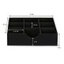 Household Essentials 9-Compartment Drawer Organizers, Black Linen, 2/Pack (7676-1)~#|#~D07B1D4F-341E-422E-A5205E00E7E90C92_sc7