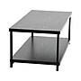 Household Essentials Jamestown 39.4"W x 19.7"D Laminate Coffee Table, Black Oak/Black (8176-1)~#|#~D07BBA88-8CF7-4104-A4E460FE0A74CD83_sc7