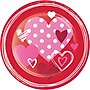 Say Hooray! Joyful Hearts Valentine’s Day Disposable Paper Plates and Napkins Set, 48/Pack (DTC9624E2G)~#|#~D07DC4E0-C228-4CDD-8B27DABCFCB9868B_sc7