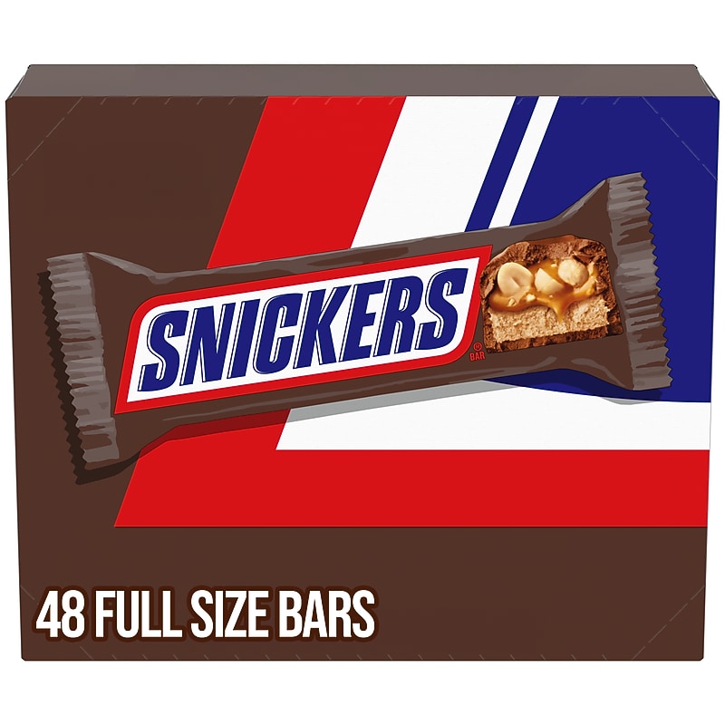 Snickers Milk Chocolate Candy Bars, 1.86 oz., 48/Box (MMM42431) image 1