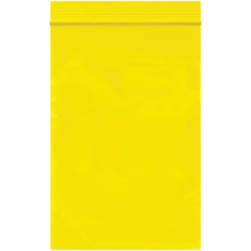 4" x 6" Reclosable Poly Bags, 2 Mil, Yellow, 1000/Carton (PB3565Y) image 1