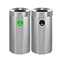 Alpine Industries Dual-Stream Compost/Trash Recycling Station, 54-Gallon, Stainless Steel (ALP475-27-CO-T)~#|#~D089117B-16EB-4661-80A1661A5F4D0E70_sc7
