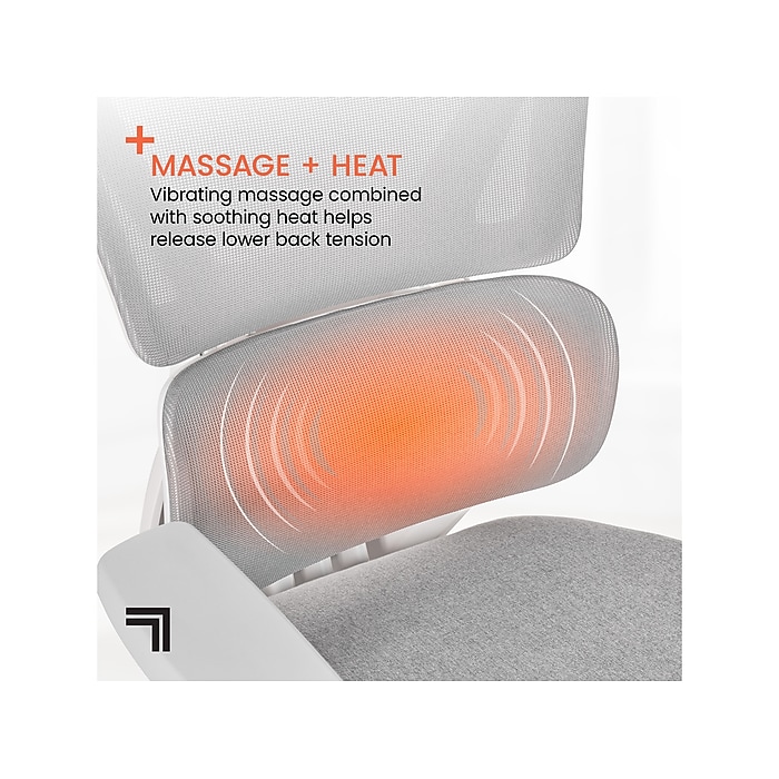Sharper Image S-850 Heated Ergonomic Mesh Swivel Executive Massage