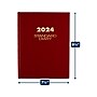 2024 AT-A-GLANCE Standard Diary 7.5" x 9.5" Daily Diary, Hardsided Cover, Red/Gold (SD374-13-24)~#|#~D08E5606-FE06-4306-9CAE0D41AEF8039A_sc7