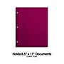 Staples Matte 3-Hole Punched 4-Pocket Paper Presentation Folder, Pink (ST56214-CC)~#|#~D0903017-A1B1-4270-BD67F4C486296050_sc7