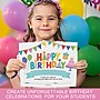 Hadley Designs Colorful Happy Birthday Certificates For Students, 8" x 10", Multicolored, 25/Pack (HDDX004A3KO4B)~#|#~D093A27C-C829-4E0F-98688A02E5D7B21B_sc7
