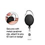 Staples Clip On Badge Reel,  30" Retractable Cord Length, Metal, Black (51910)~#|#~D09AD30D-0F22-4AD2-9BE75B7AAFCE52D7_sc7