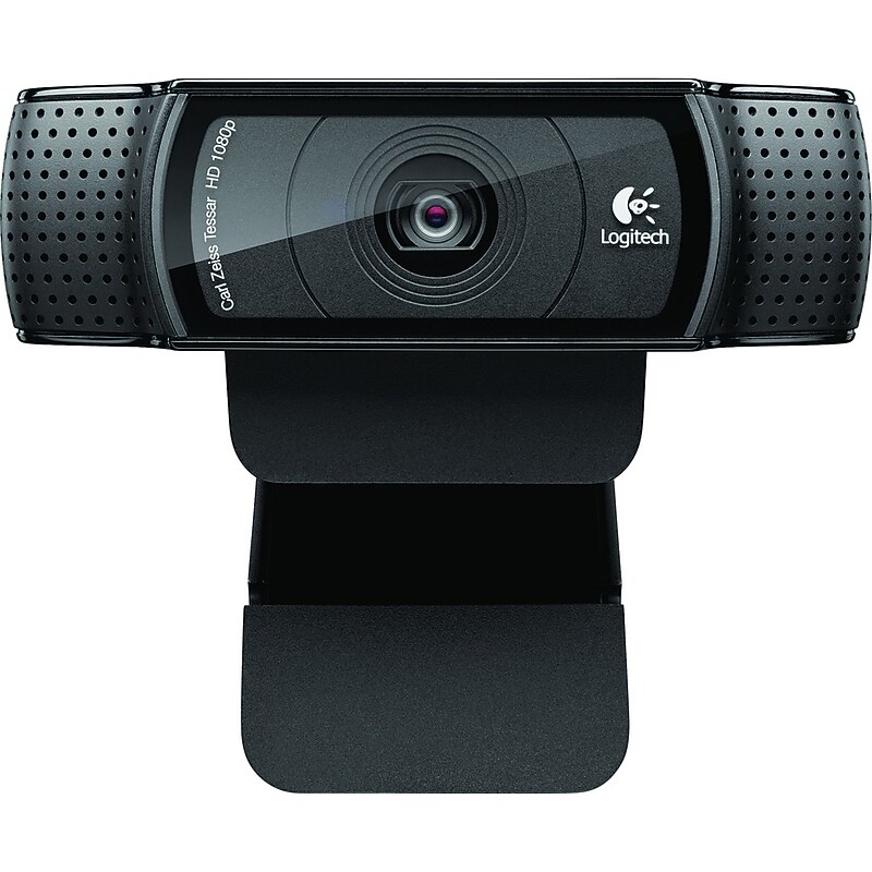 Logitech C920 HD Pro 1080p WebCam, Tripod Mount, Black (960-000998) image 1
