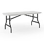 Staples 6' x 29.5" Heavy Duty Plastic Folding Table, White Granite (62109)~#|#~D09E62CD-421C-4A83-BC837E49ECAC2870_sc7