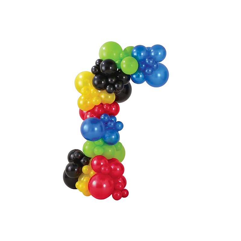 Party City Latex Balloon Garland Kit, Assorted Colors, 90/Pack (AM112055) image 1