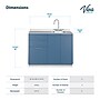Viva Comfort 36.75'' H x 42" L Medical Cabinet with Right Sink, 2-Doors, 3-Drawers, Blueberry (902BASE42RSBL)~#|#~D0A21378-2BB9-4C20-9E1F703CF71D054E_sc7