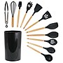 MegaChef Cooking Utensil Set, Black, 12 Piece (937114360M)~#|#~D0A2E6A1-3122-40AF-BD70AEB3AF8FBC62_sc7