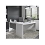Bush Business Furniture Echo 60"W L Shaped Bow Front Desk, Pure White/Modern Gray (ECH025WHMG)~#|#~D0AC9487-F107-4359-ACA1CDD8ED5654F6_sc7