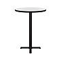 Correll 30" Round Dry-Erase Markerboard Cafe Table, Frosty White/Black (BXB30DER-80)~#|#~D0AEA731-5856-4300-AD548221086EC799_sc7