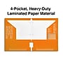 Staples 3-Hole Punched 4-Pocket Paper Folder, Orange (ST56210-CC)~#|#~D0B3E793-EE43-4883-A6617F84BFC4CDAD_sc7