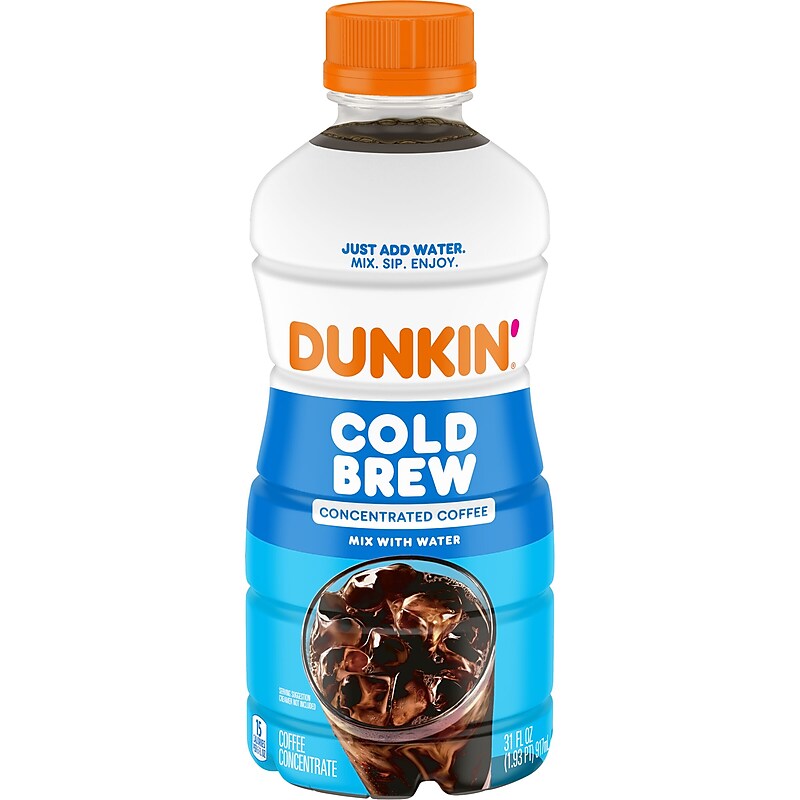 Dunkin' Cold Brew Concentrate Coffee, 31 oz. (8133401649) image 1
