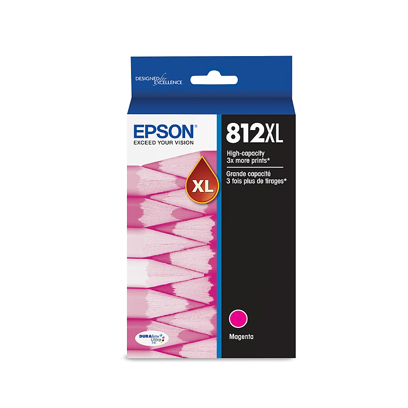 Epson T812XL Magenta High Yield Ink Cartridge (T812XL320-S) image 1