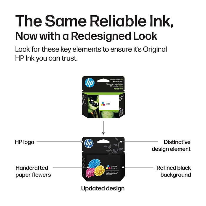 HP 933 Cyan/Magenta/Yellow Standard Yield Ink Cartridge, 3/Pack