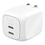 Belkin BoostCharge Dual USB-C GaN Wall Charger 50W, White (WCH019dqwh)~#|#~D0C33C03-29D6-4BEF-86FFAA457A485640_sc7
