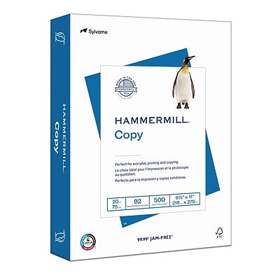 Hammermill Copy Plus 8.5″ x 11″ Copy Paper, 20 lbs., 92 Brightness, 5000 Sheets/Carton (105007) Sansujyuku sansujyuku.com