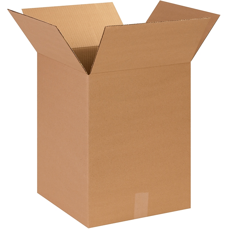14" x 14" x 18" Shipping Boxes, 32 ECT, Brown, 25/Bundle (141418) image 1