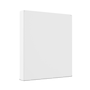 Staples 1" 3-Ring Non-View Binder, White~#|#~D0C74307-0306-4457-BA61E9306EA71093_sc7