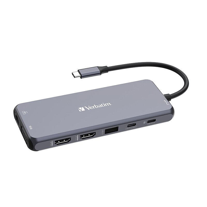Verbatim USB-C Pro Multiport Hub 14-Port USB-C Hub, Black (32154) image 1