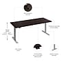 Bush Business Furniture Move 60 Series 72"W Electric Height Adjustable Standing Desk, Black Walnut/Cool Gray (M6S7230BWSK)~#|#~D0CB0582-B320-45BF-945C02C11459DC83_sc7